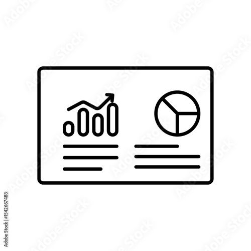 Dashboard flat icon vector set, linear outline icon, minimal vector illustration for interface design