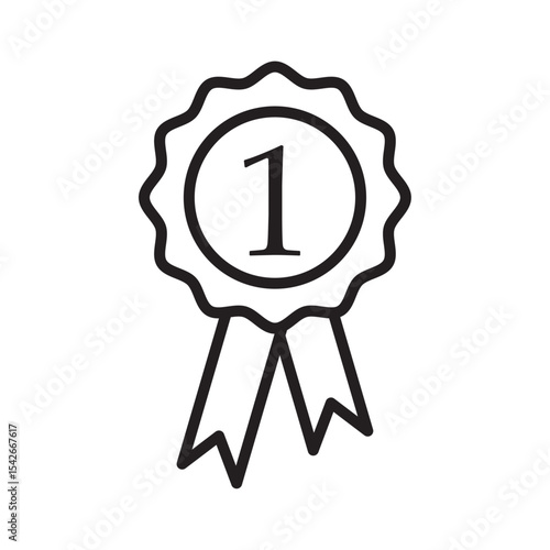 First flat icon vector set, linear outline icon, minimal vector illustration for interface design