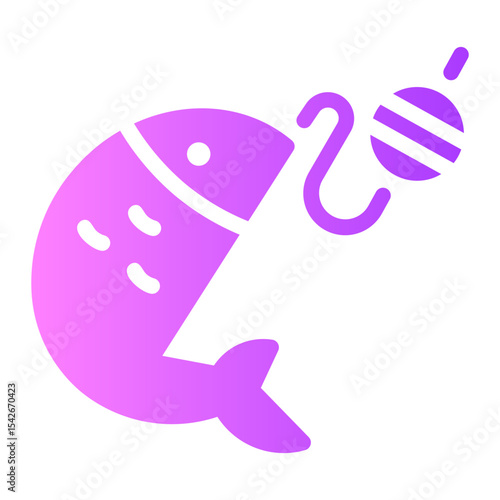fishing gradient icon