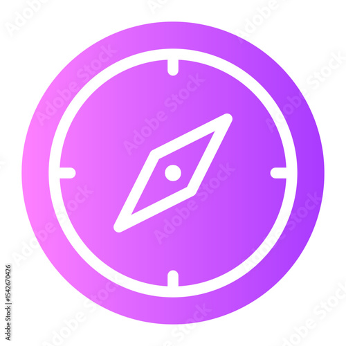 compass gradient icon