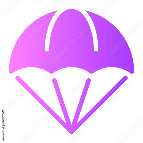 parachuting gradient icon