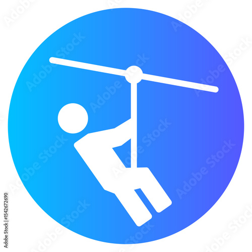 zipline gradient icon