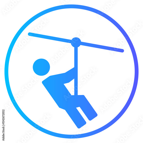 zipline gradient icon