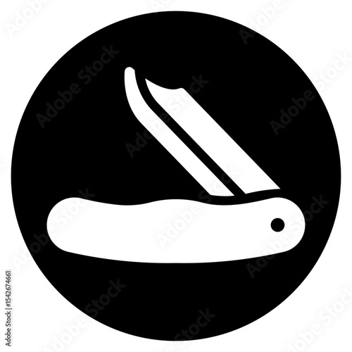pocket knife glyph icon