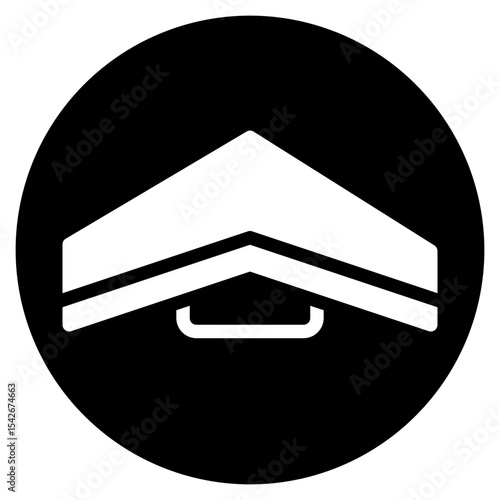 paragliding glyph icon