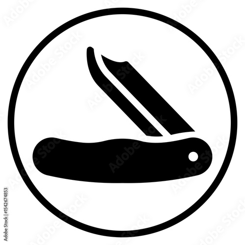 pocket knife glyph icon