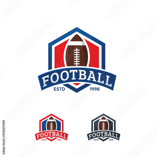 Football  design with a football and the word football.
