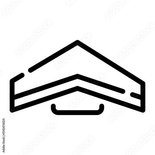 paragliding line icon