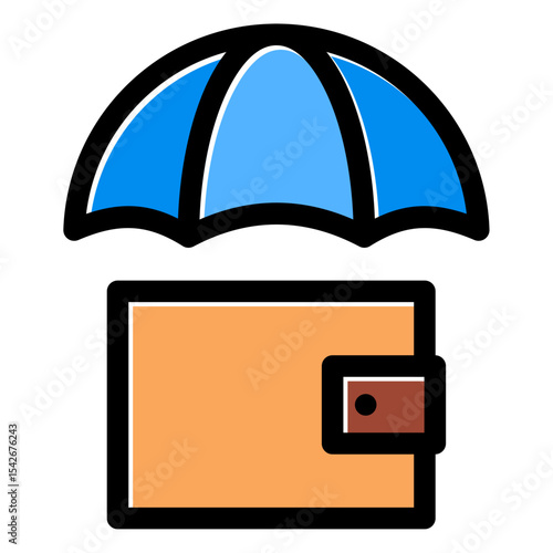 wealth insurance vector icon