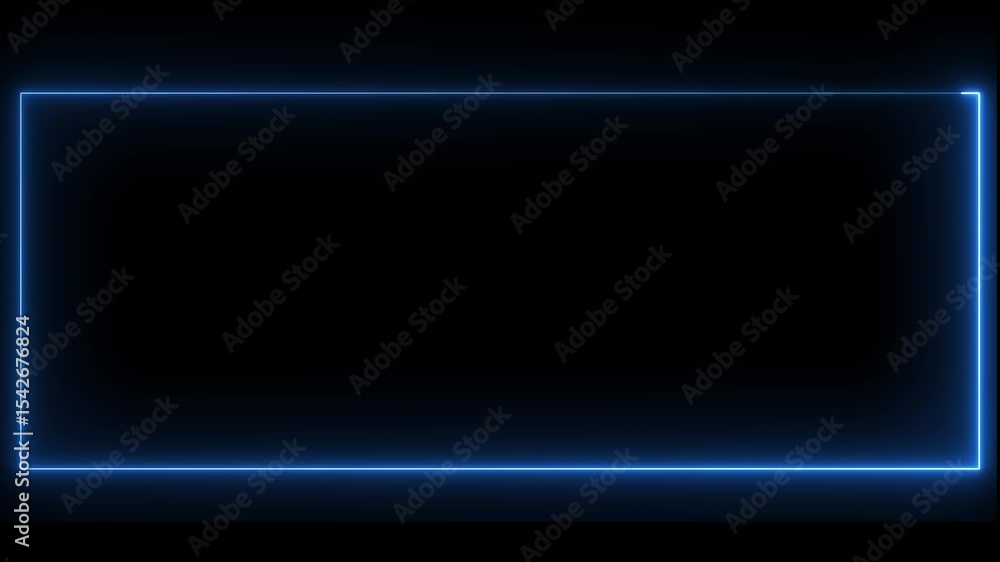square rectangle picture frame icon animation glowing neon blue color border frame display neon box movement screen round shape rotation footage retro line banner on black background square rectangle picture frame icon animation glowing neon blue color border frame display neon box movement screen round shape rotation footage retro line banner on black background