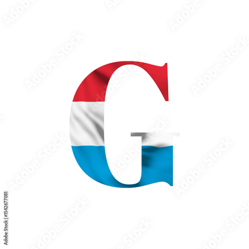 Free Download Luxembourg Flag Letter G Patriotic Design, National Symbol - GFXLoad
