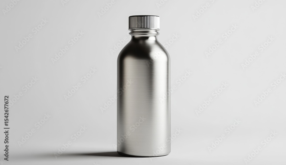 Metallic bottle, simple, and modern Metallic bottle, simple, and modern
