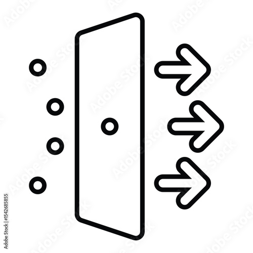 air Filter line icon design. air Filter thin black outline symbol vector illustration. editable stroke icon on transparent background.