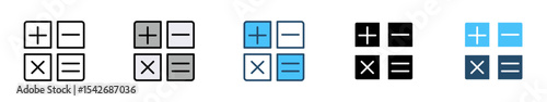 Icons with various styles Student and teacher icons. Education and knowledge symbols. Vector icon collection.