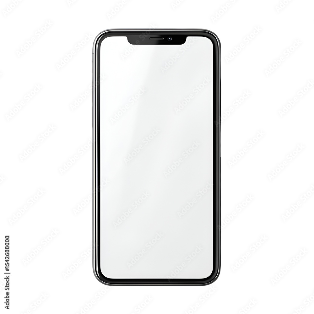 Smartphone with blank screen modern mobile technology Smartphone with blank screen modern mobile technology
