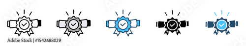 Icons with various styles Student and teacher icons. Education and knowledge symbols. Vector icon collection.