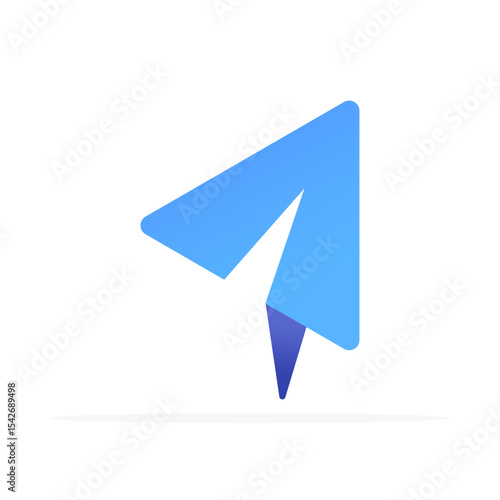 Free Download paper plane icon, colored flat vector. modern and minimalist design - GFXLoad