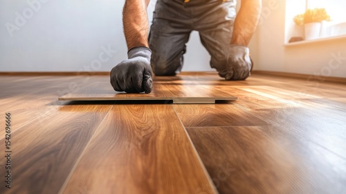 Laminate flooring installation process