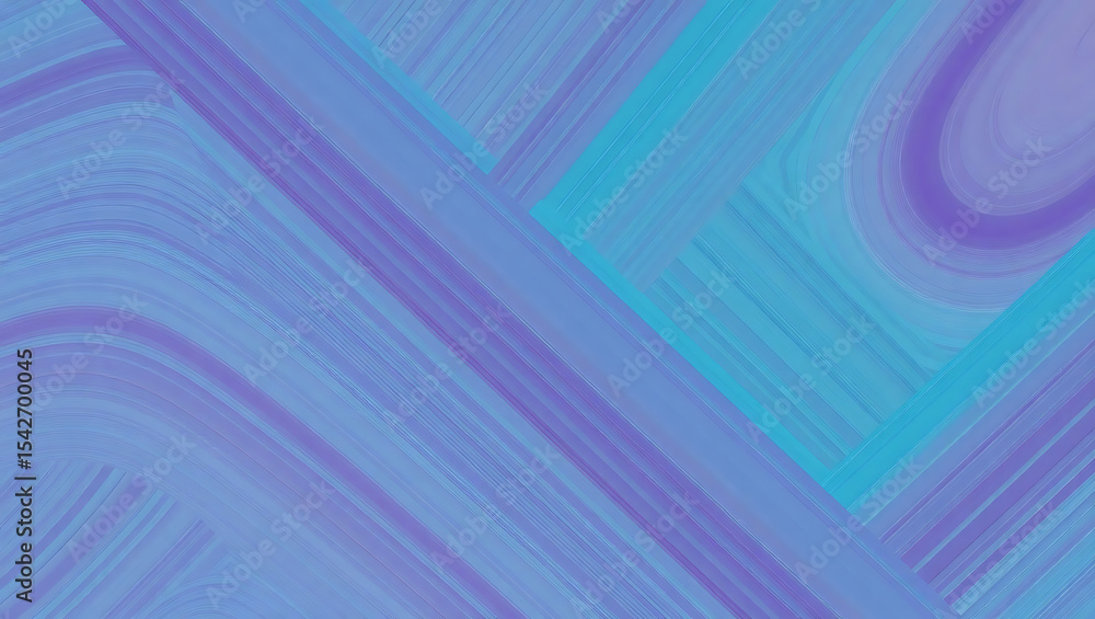 Fototapeta premium Vibrant Diagonal Lines in Blue and Purple ,off-white . mint Color Gradient