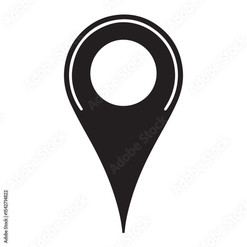 Location pin vector illustration for maps and direction symbol