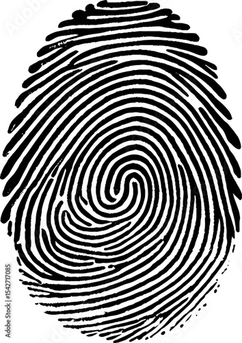 Finger scan vector icon. Fingerprint scanning technology concept. Identification system scanning.
