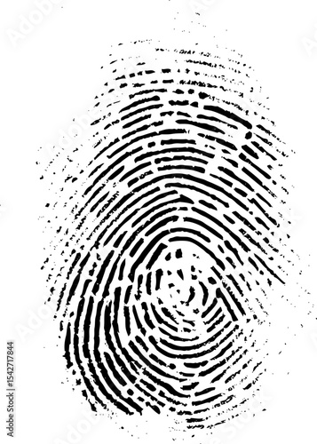 Vector Thumb Print. Vector eps10