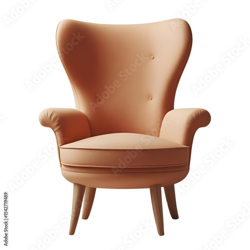 armchair isolated on white background