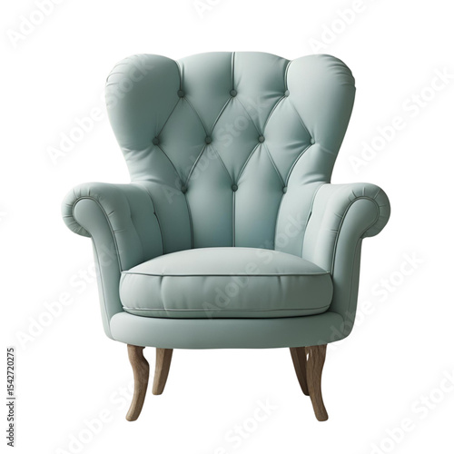 leather armchair isolated