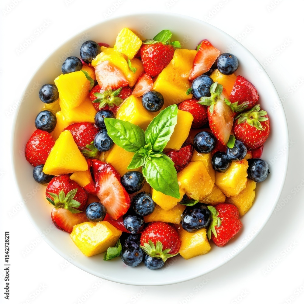 A different delicious fruit salad dessert, a juicy fruit A different delicious fruit salad dessert, a juicy fruit