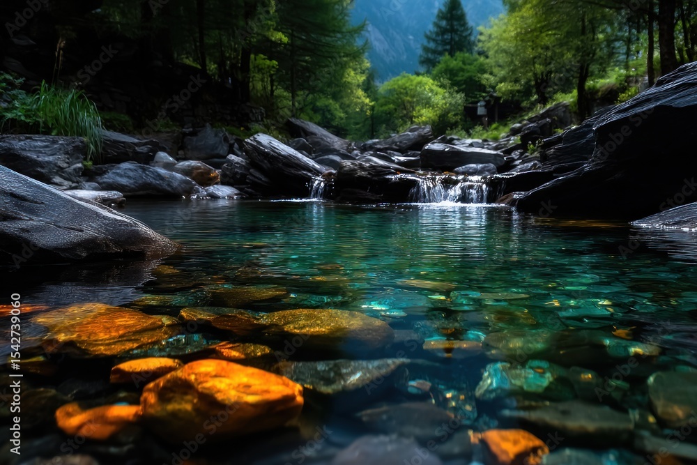Fototapeta premium Serene mountain stream