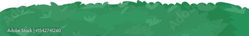 Solid Green Ground Patch vector border for nature, spring, landscape, and garden decoration