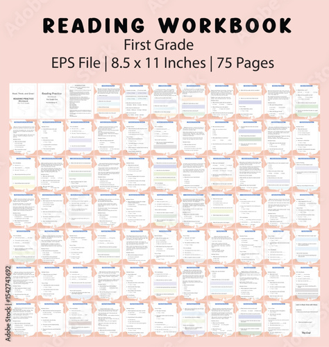 Grade 1 Reading Comprehension & SEL Workbook | Moral Stories with Questions & Sight Words