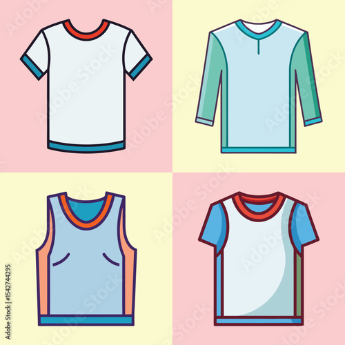 Lingerie Flat Illustration in Simple Minimalist Style"