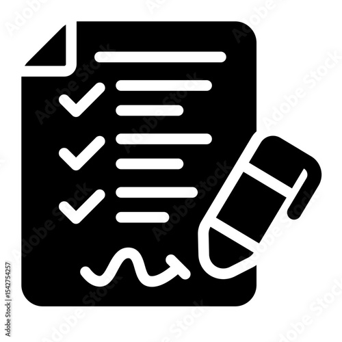 Checklist with Pen Icon