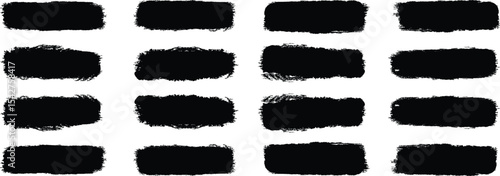 Brush strokes vector. Brush line set. Paint, ink brush, brush strokes, brushes, lines, frames, buttons, grungy rough grunge thick paint line texture. straight paintbrush stroke vector