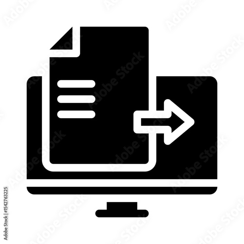 data entry glyph icon