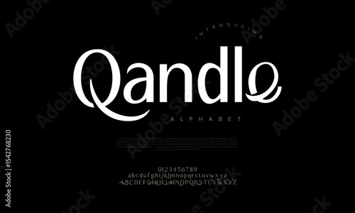Sophisticated serif font with artistic flourishes, ideal for branding, luxury goods, and editorial layouts