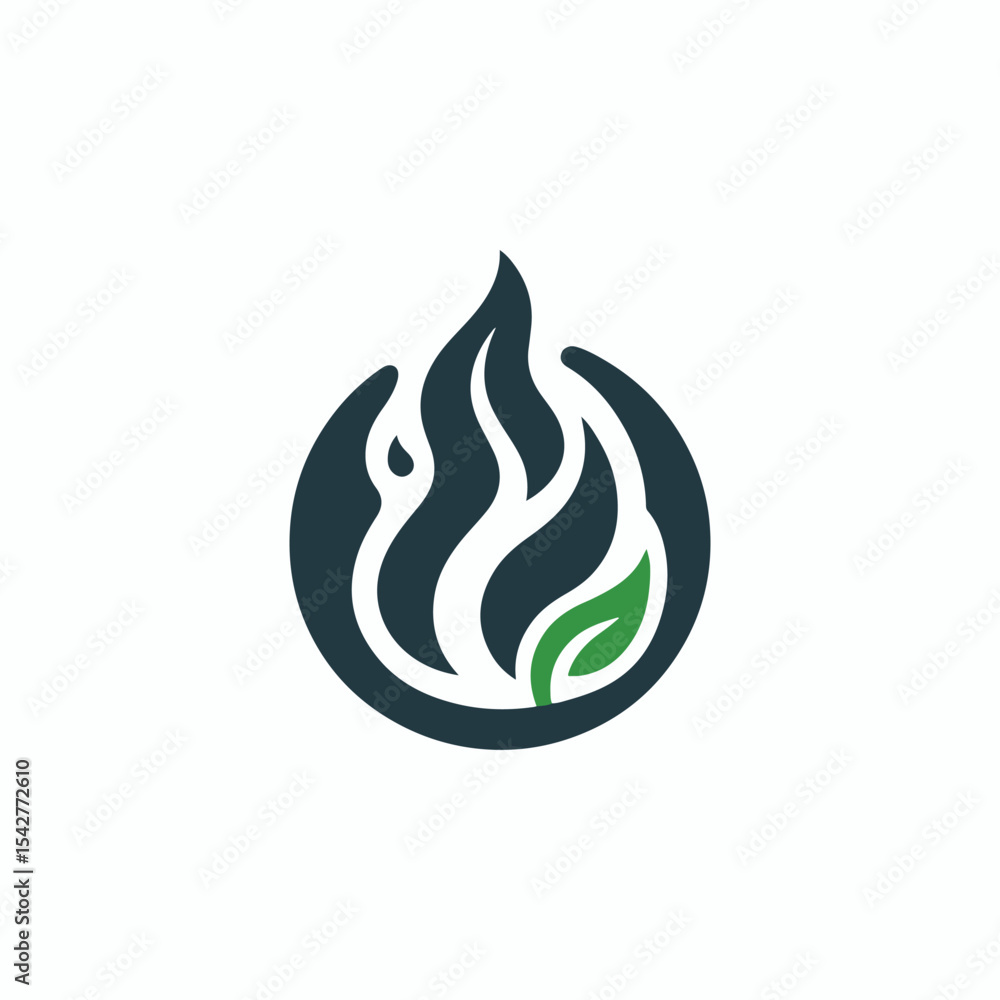 Organic flame logo Organic flame logo