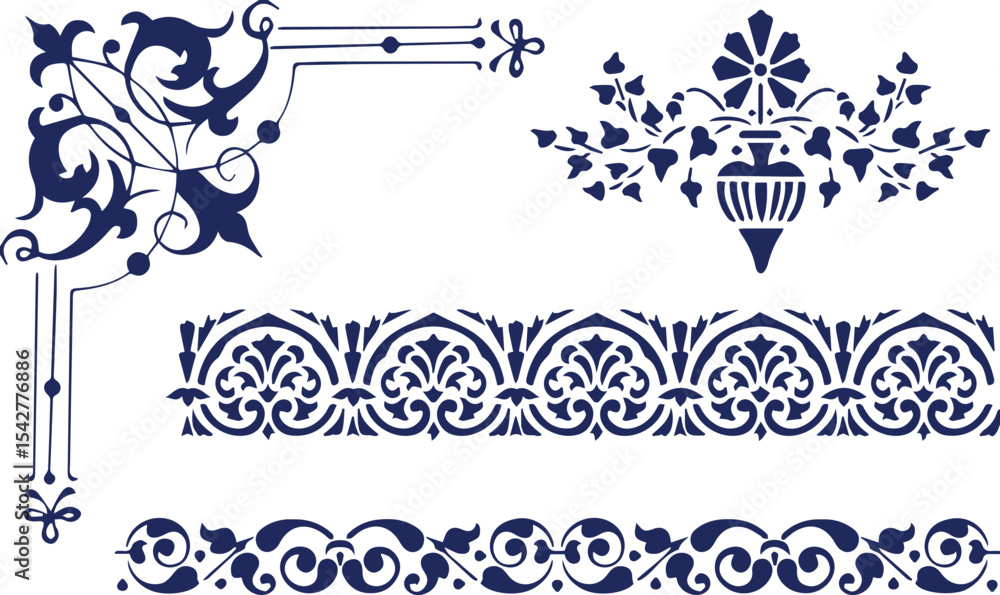 Naklejka premium Beautiful flower art and mandala vector design