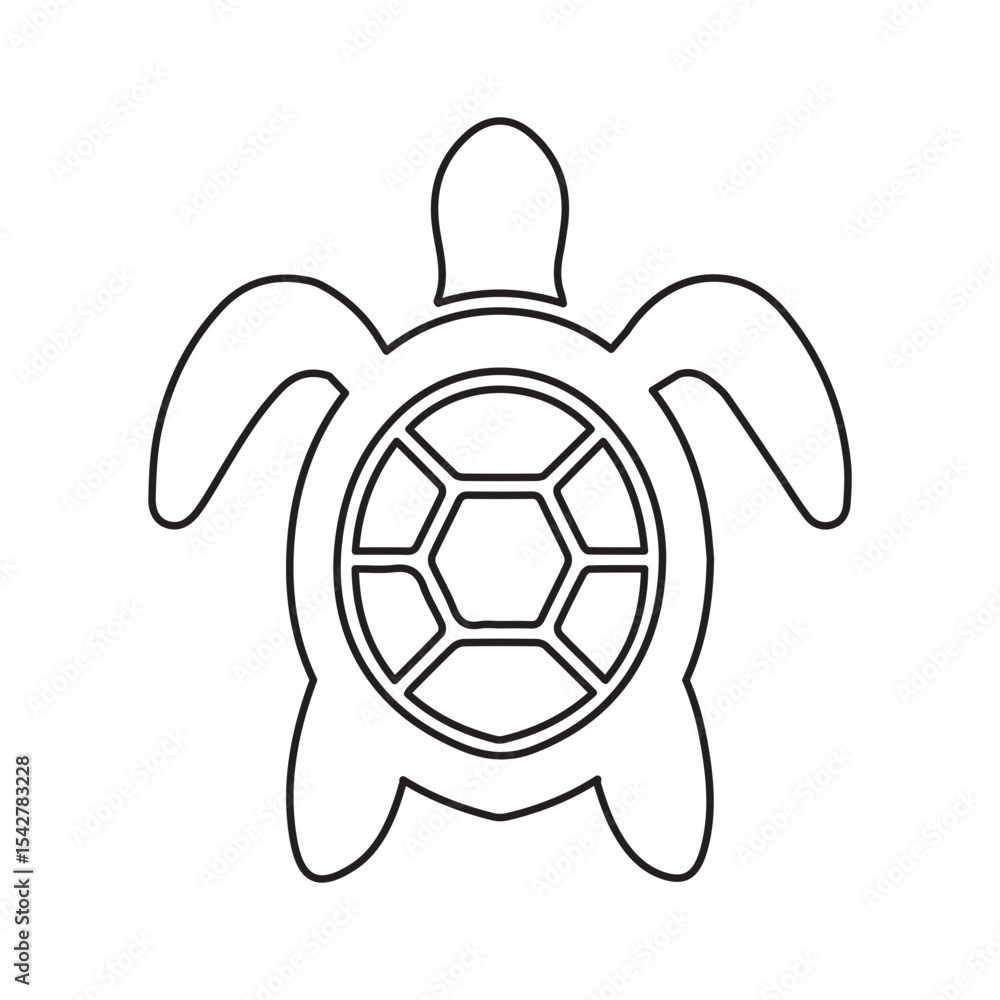 Obraz premium seaturtle line icon
