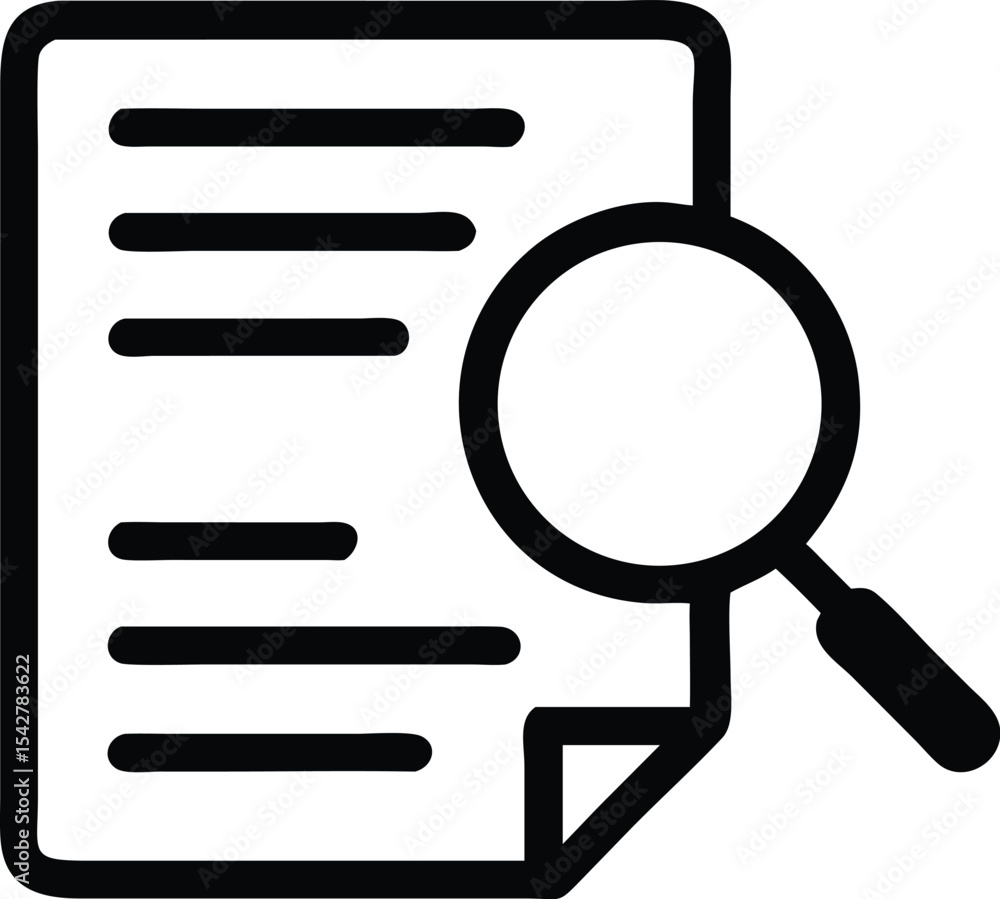 Case Studies Vector Line Icon. on white background Case Studies Vector Line Icon. on white background