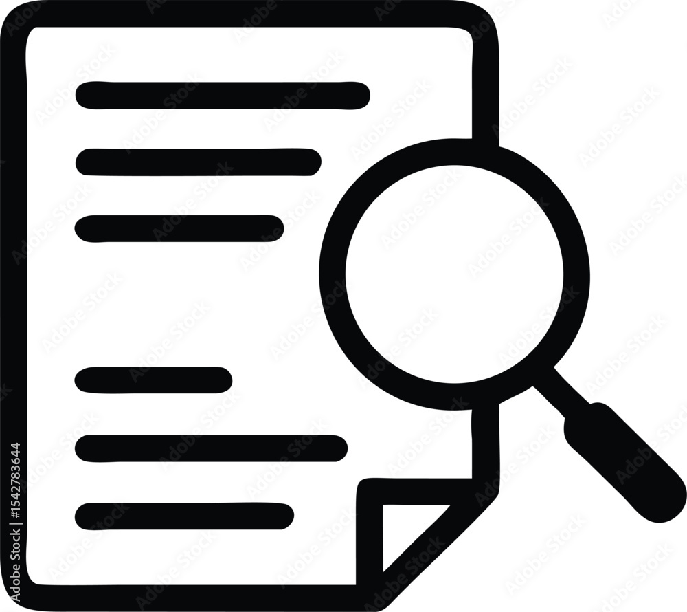 Case Studies Vector Line Icon. on white background Case Studies Vector Line Icon. on white background
