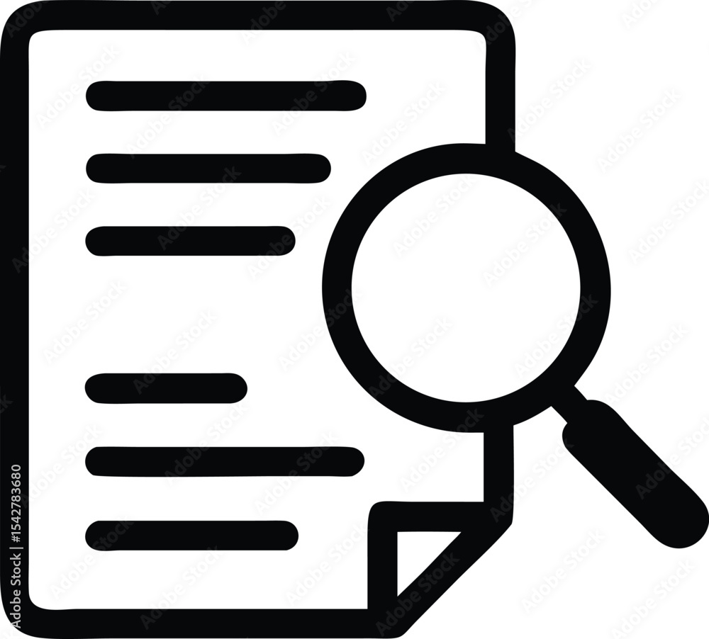 Case Studies Vector Line Icon. on white background Case Studies Vector Line Icon. on white background