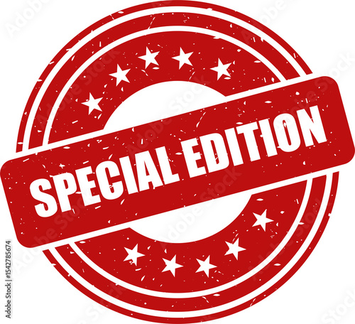 Special edition red stamp, Stamp round style