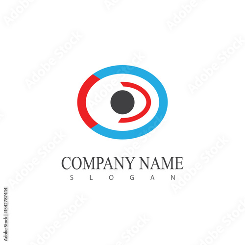 Free Download Stylized Eye logo vector symbol illustration element design - GFXLoad
