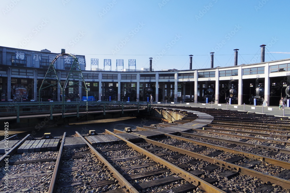 Fototapeta premium railway in the city