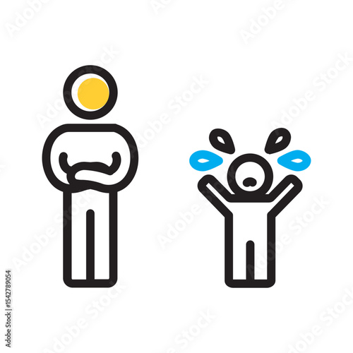 Vector multi color icon for Ignore