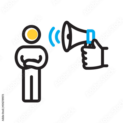 Vector multi color icon for Ignore