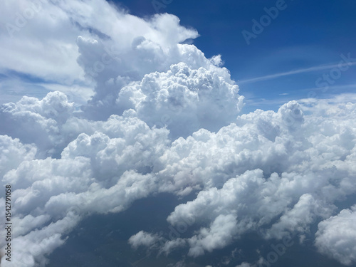 Cloudscape from Airplane Window

