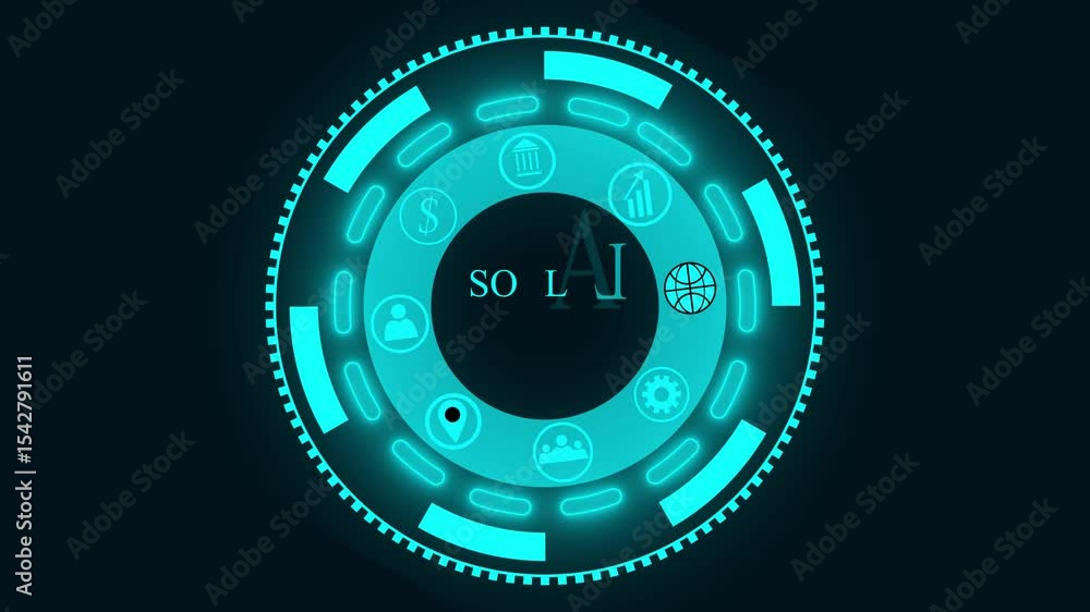 A Social Media concept button on a futuristic , network icon , holographic advanced HUD circle platform glowing dots digital . A Social Media concept button on a futuristic , network icon , holographic advanced HUD circle platform glowing dots digital .